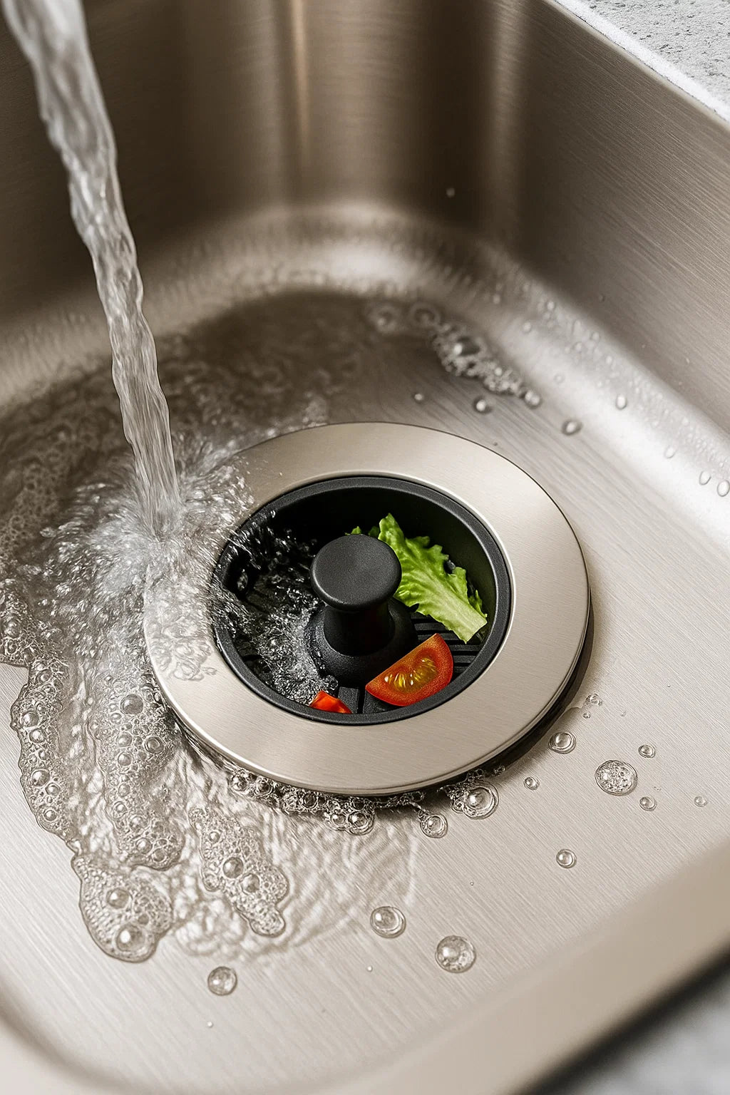 3-in-1 Kitchen Sink Strainer – Clog-Free, Odor-Free & Easy to Clean